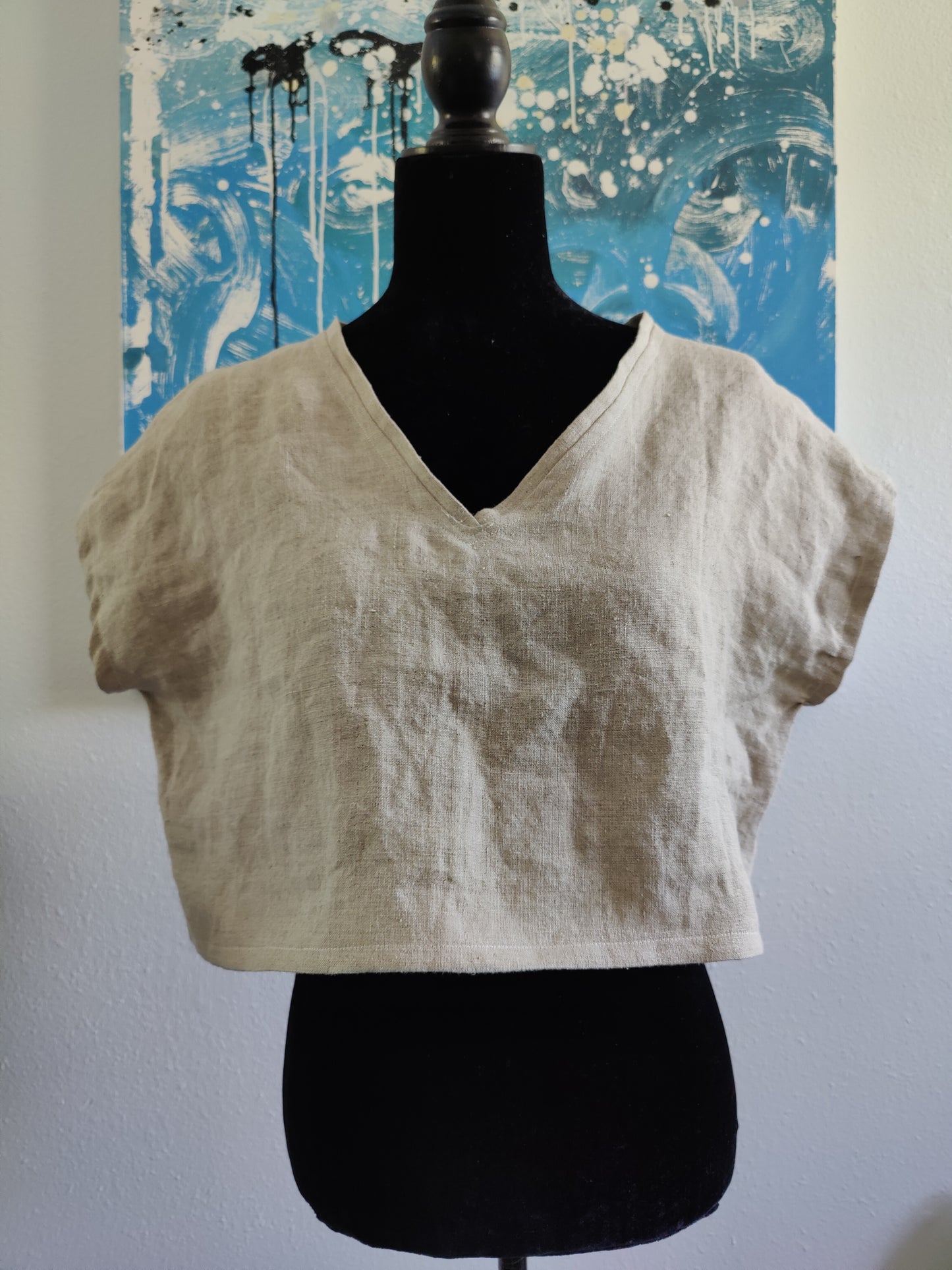 Hemp Linen Top - Sleeveless